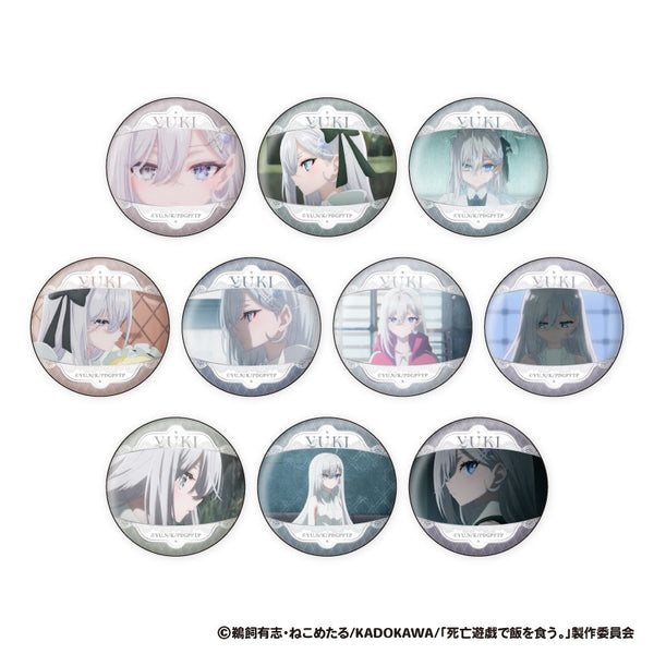 アニメ「死亡遊戯で飯を食う。」 幽鬼顔コレ缶バッジ 1箱10個入り [ジーベック][GOODS]