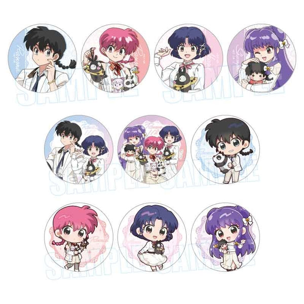 トレーディング缶バッジ らんま1/2 ぬいぐるみといっしょ 1箱10個入り [ベルハウス][トレーディング]