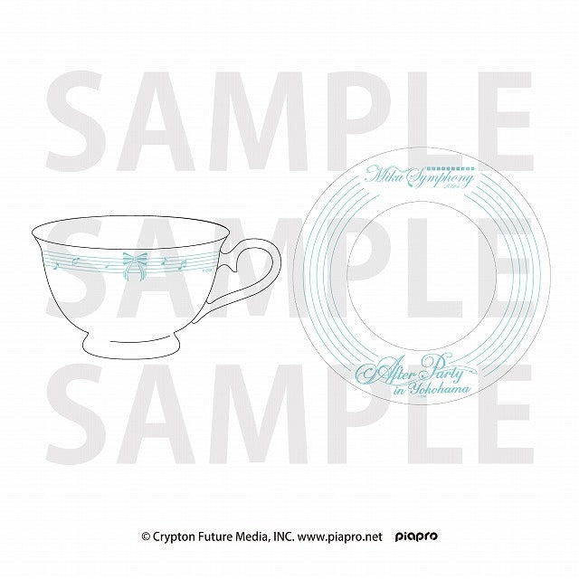 初音ミクシンフォニーコラボカフェ 「After Party in Yokohama」ティーカップ [イーディス][GOODS]