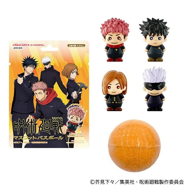 Jujutsu Kaisen Mascot Bath Bomb, All 4 Types, 1 Box of 12 [Toho][Trading]