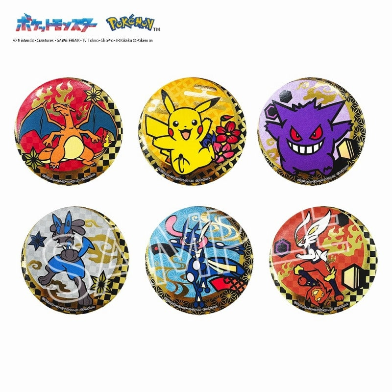 ポケット モンスター 切り絵シリーズ 箔押し缶バッジ B 1箱6個入り [ツインクル][トレーディング]