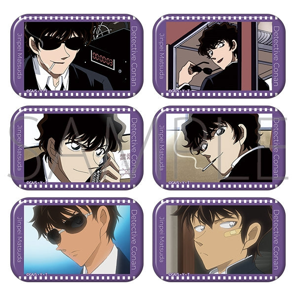 Detective Conan Square Can Badge Collection / Jinpei Matsuda ver. 1 Box of 6 [Movic][Trading]