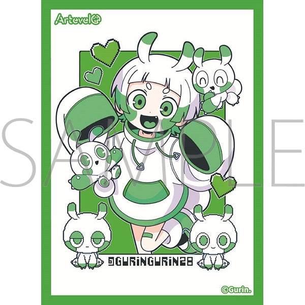 Arteveloカードスリーブ Gurin. 「Neon green monster」(art-014) [ムービック][カードサプライ]