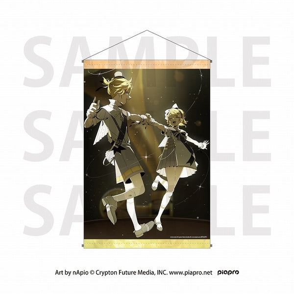 初音ミクシンフォニーコラボカフェ 「After Party in Yokohama」B2タペストリー 鏡音リン・鏡音レン [イーディス][GOODS]