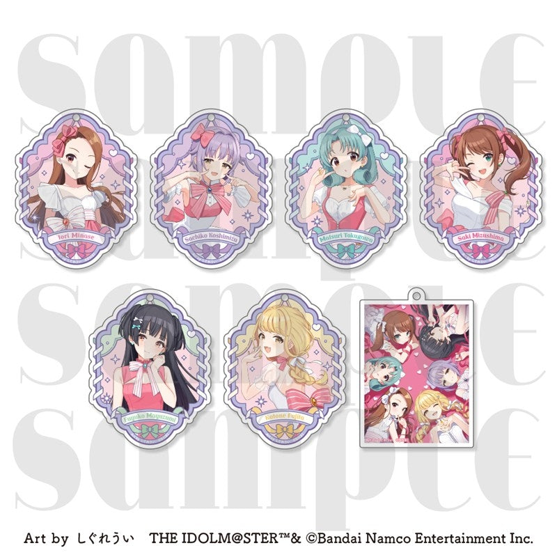 The Idolmaster Series x Shigure Ui Trading Holographic Acrylic Keychain (7 Types) 1 Box of 7 [Eighth][Trading]