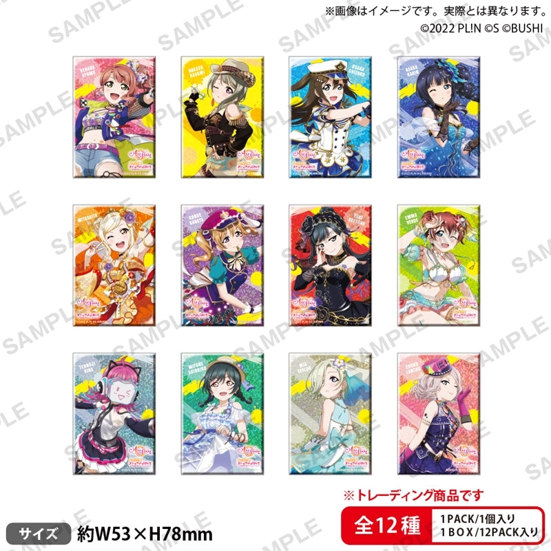 Love Live! School Idol Festival ALL STARS Trading Square Hologram Can Badge Summer ver. Box of 12 [Bushiroad Creative][Trading]