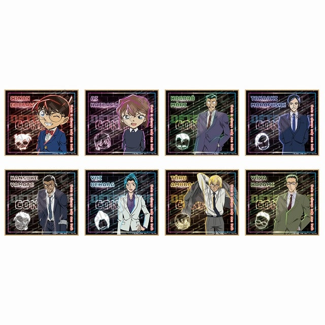 Detective Conan Neon Light Mini Shikishi Box of 8 [Ramune Lab][Trading]