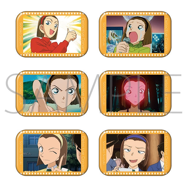 Case Closed Square Can Badge Collection / Sonoko Suzuki 1 Box of 6 [Movic][Trading]