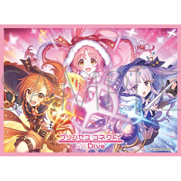 Character Sleeve Collection Matte Series Princess Connect! Re:Dive Misogi & Mimi & Kyouka (No.MT2389) [Movic][Card Supplies]