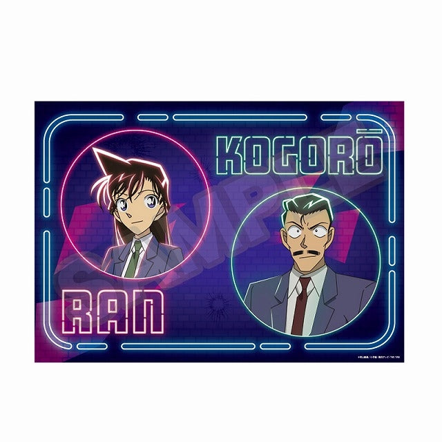 名探偵コナン Neon Light A3クリアポスター 毛利蘭&毛利小五郎 [ラムネラボ][GOODS]