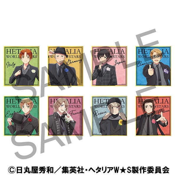 Hetalia World★Stars Mini Shikishi Collection [Movic] [Trading] 8 Packs/Box