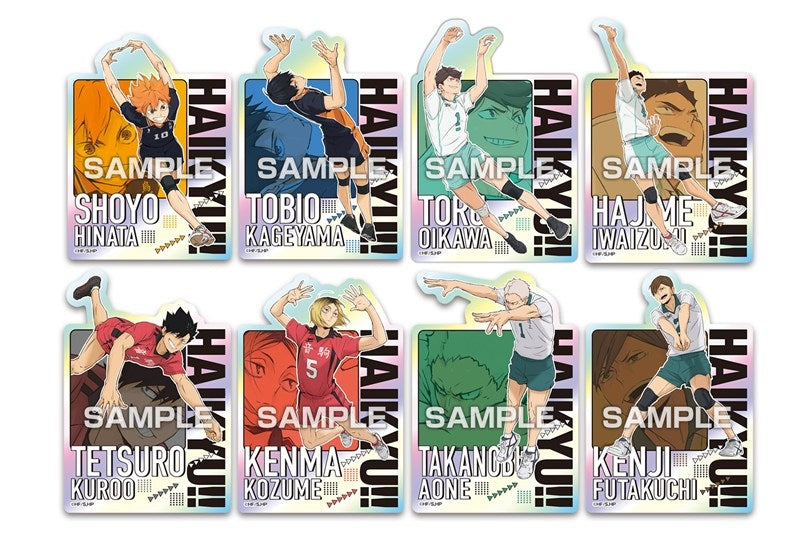 Anime "Haikyuu!!" Character Cut Sticker Gum 1 Box of 16 Pieces [Ensky][Candy Toy]