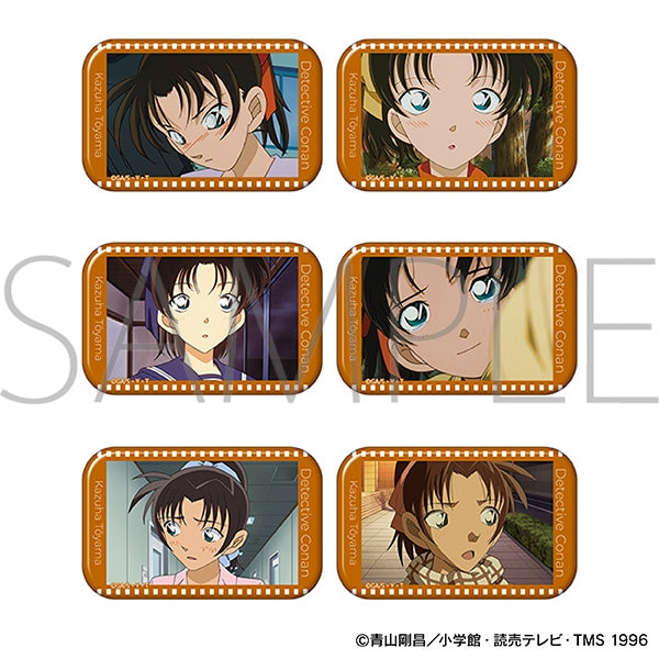 Detective Conan Square Can Badge Collection / Kazuha Toyama 1Box/6 pieces [Movic][Trading]