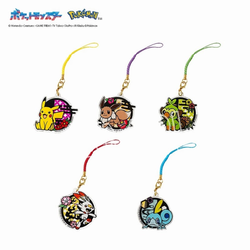 Pokémon Paper-cut Art Series Acrylic Netsuke A Box of 5 [Twinkle][Trading]
