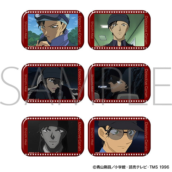 Detective Conan Square Can Badge Collection / Shuichi Akai Box of 6 [Movic][Trading]