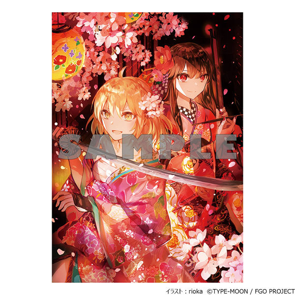 「Fate/Grand Order」riokaイラスト A5アクリルパネル〈沖田総司&織田信長〉 [KADOKAWA]