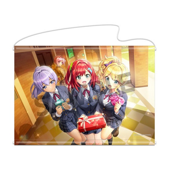 ドルフィンウェーブ B2タペストリー 颯&入華&桐利&かな(感謝をコーチに)[ホビーストック][GOODS][新作]