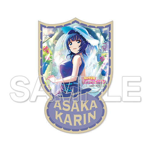 『ラブライブ!虹ヶ咲学園スクールアイドル同好会』空想世界旅行トラベルステッカー 朝香果林 [KADOKAWA][キャラグッズ]