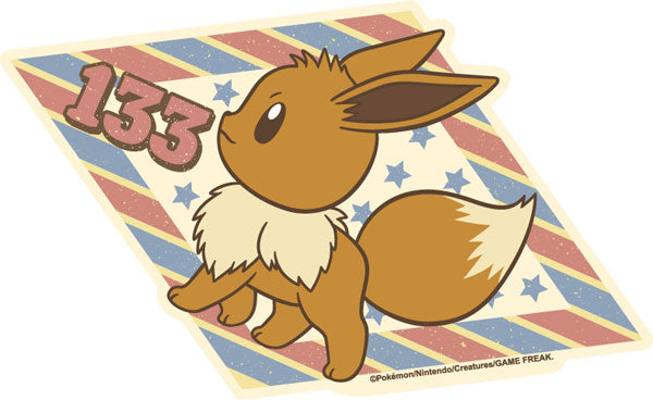 Pokémon Travel Sticker Retro Sticker Collection 11. Eevee [ensky][Character Goods]