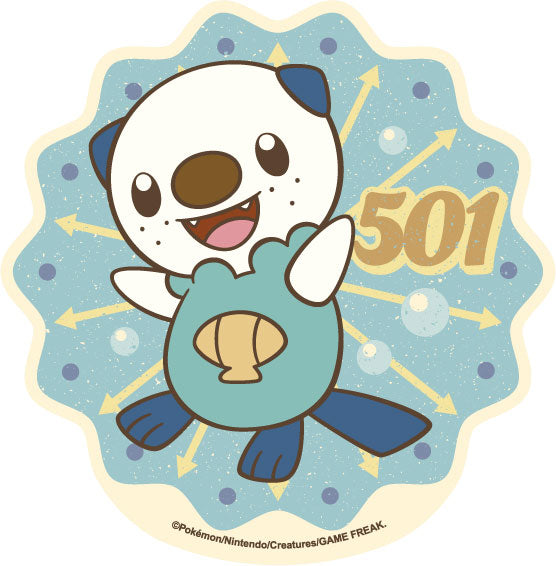 Pokémon Travel Sticker Retro Sticker Collection 16. Oshawott [ensky][Character Goods]