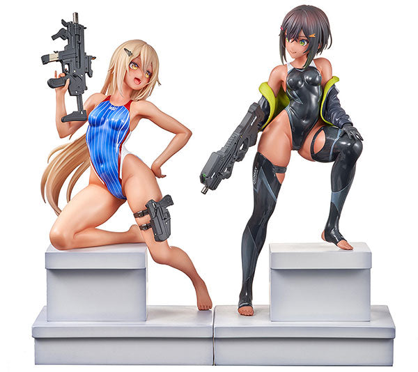 1/7水泳部の部長ちゃんとコウハイちゃんセット(ARMS NOTE)[ENSOUTOYS][フィギュア][新作]