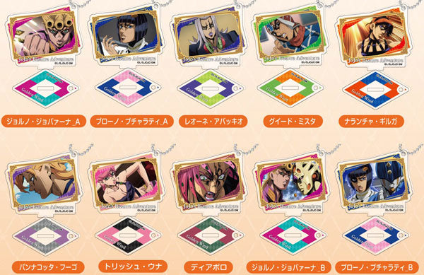 フォトスタンドアクリルキーホルダー ジョジョの奇妙な冒険 黄金の風 BOX 10個入[ハセ・プロ][トレーディング][新作]