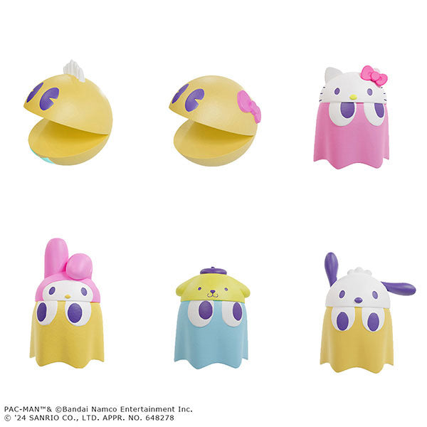 パックマン×サンリオキャラクターズ ちびコレクトフィギュアVol.1 1箱 6個入[メガハウス][トレーディング][再販]