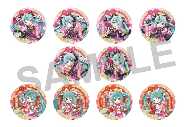 ｢初音ミク×招き猫｣ トレーディング缶バッジ Art by らっす 1個[KADOKAWA][GOODS][新作]