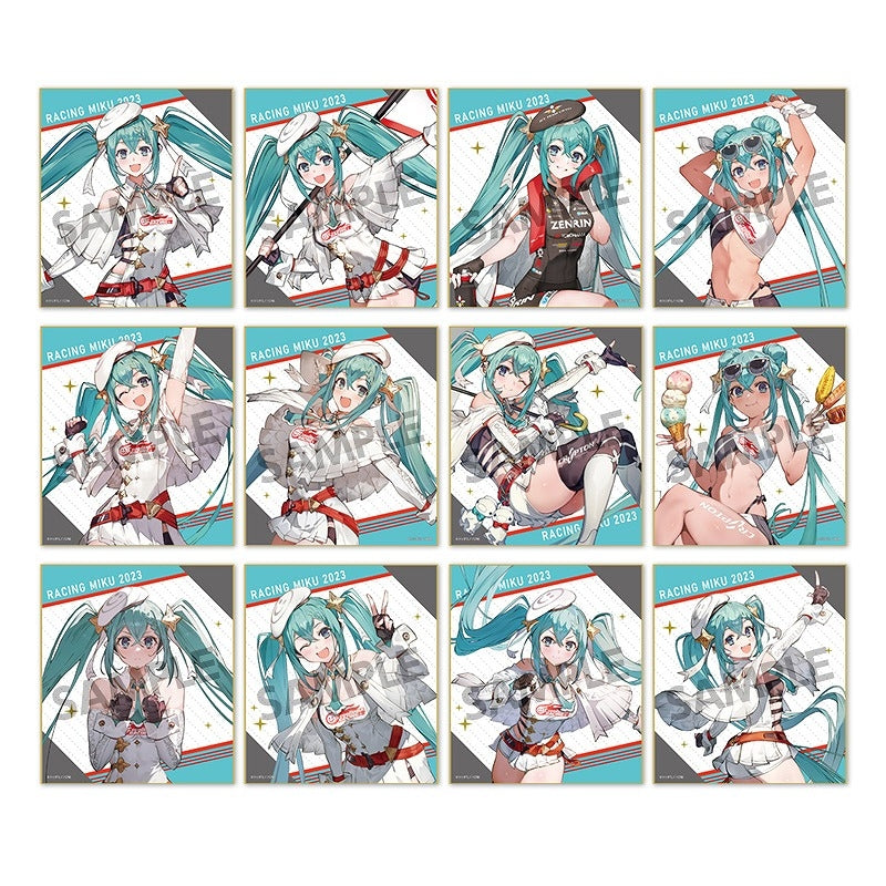 レーシングミク 2023 トレーディングミニ色紙 BOX 12個入[ホビーストック][トレーディング][新作]